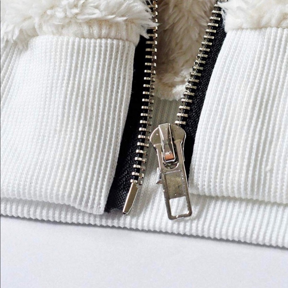 Leopard Sherpa Zip Front Jacket - Picture 9 of 12